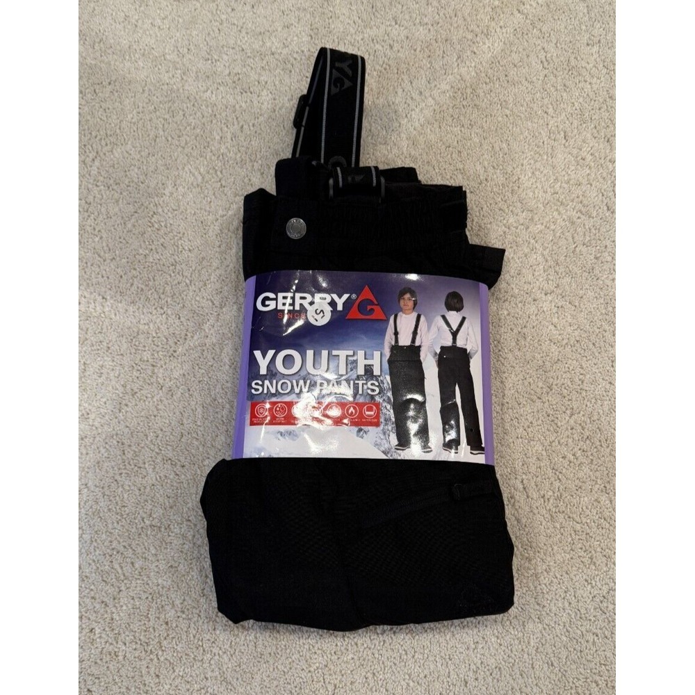 Gerry Unisex Youth‎ Performance Snow Pant Removable Suspenders Ski Pants XS 5-6